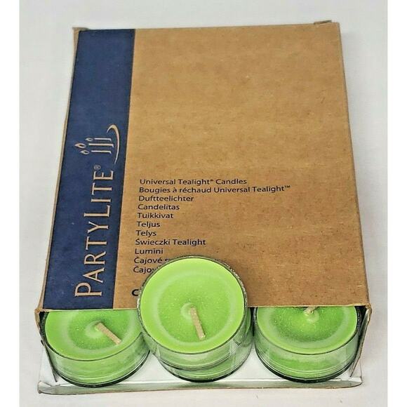 Vintage Partylite Tealights 12 Candles NOS "Guava Caipirinha" p1e/v04817 - Picture 1 of 2